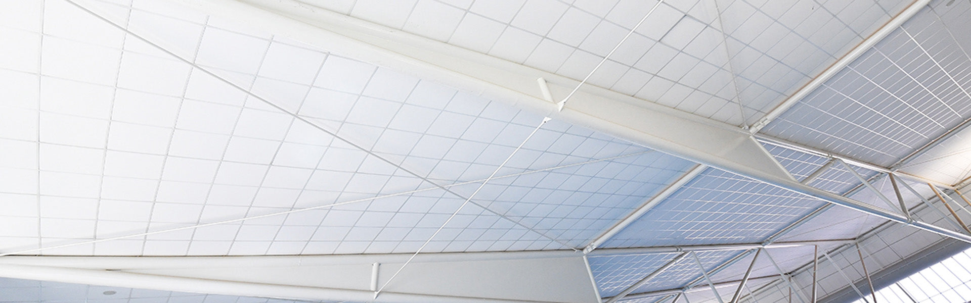 Close-up of ceiling inside the Alice Springs Aquatic Centre. 
