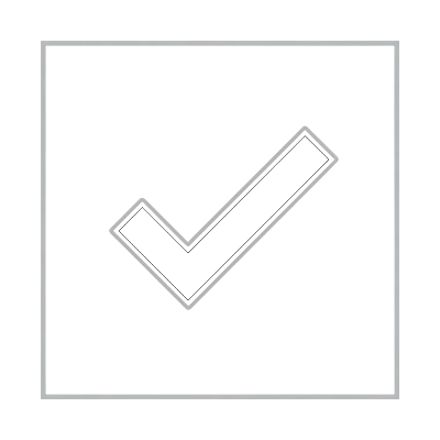 Check mark symbol in a square frame